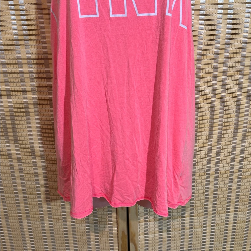 PINK Victoria's Secret Hot Pink Oversized Racerback Super Soft Tank Top Small S - Picture 3 of 15